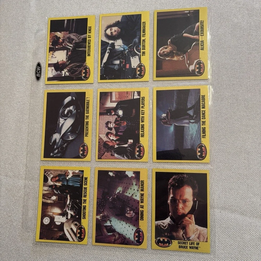 1989 Topps Batman Movie Picture Cards Series 2 Complete Set with 22 Stickers‎